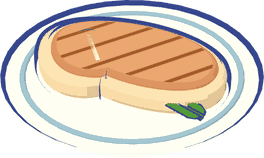 A pork chop